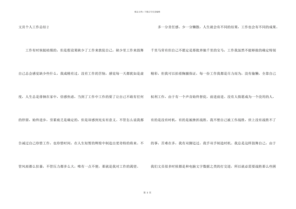 文员个人工作总结15篇_第3页