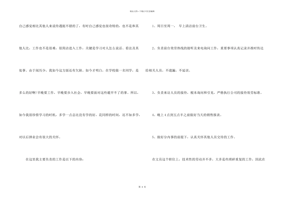 文员实习工作总结2024_第2页