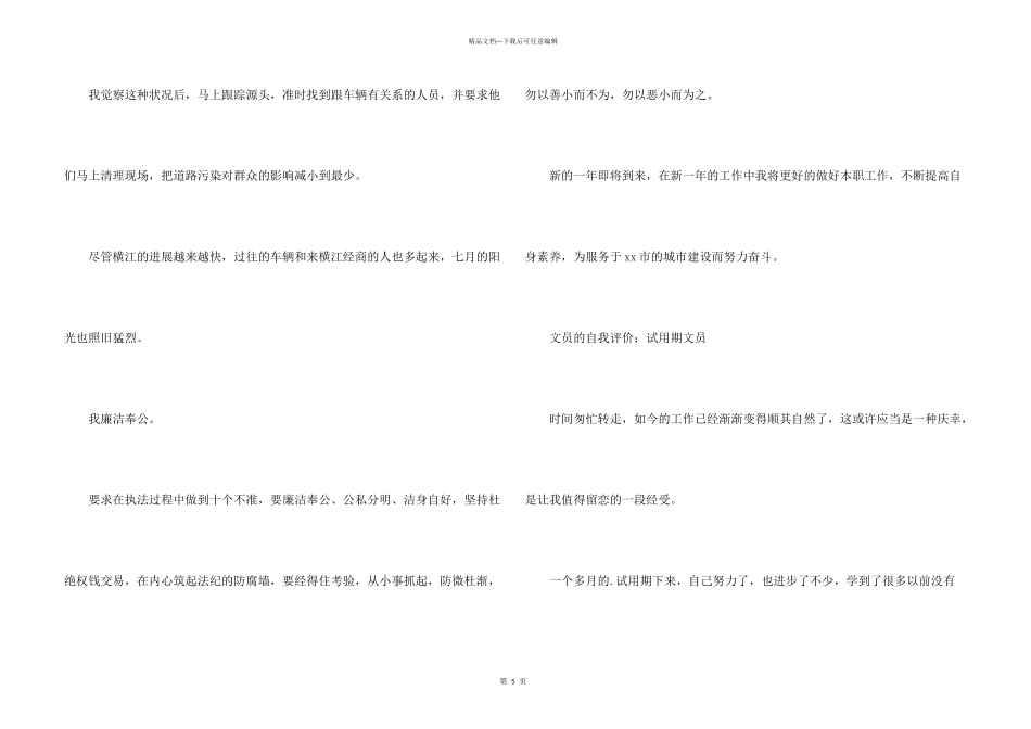 文员的自我评价_第3页