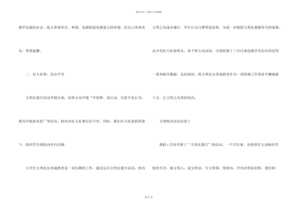 文明校园创建活动总结五篇_第3页