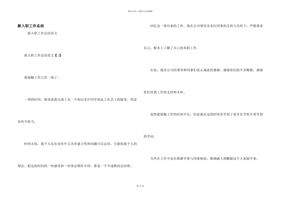 新入职工作总结_第1页