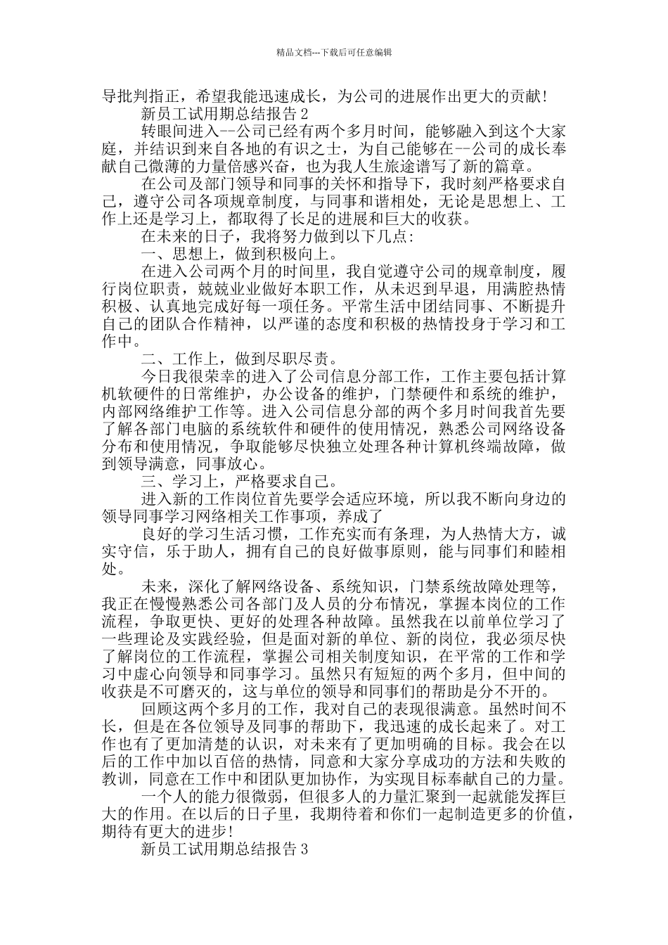 新员工试用期总结报告_第2页