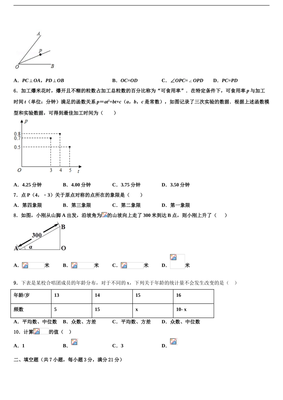 新希望教育中考数学模拟试题含解析_第2页