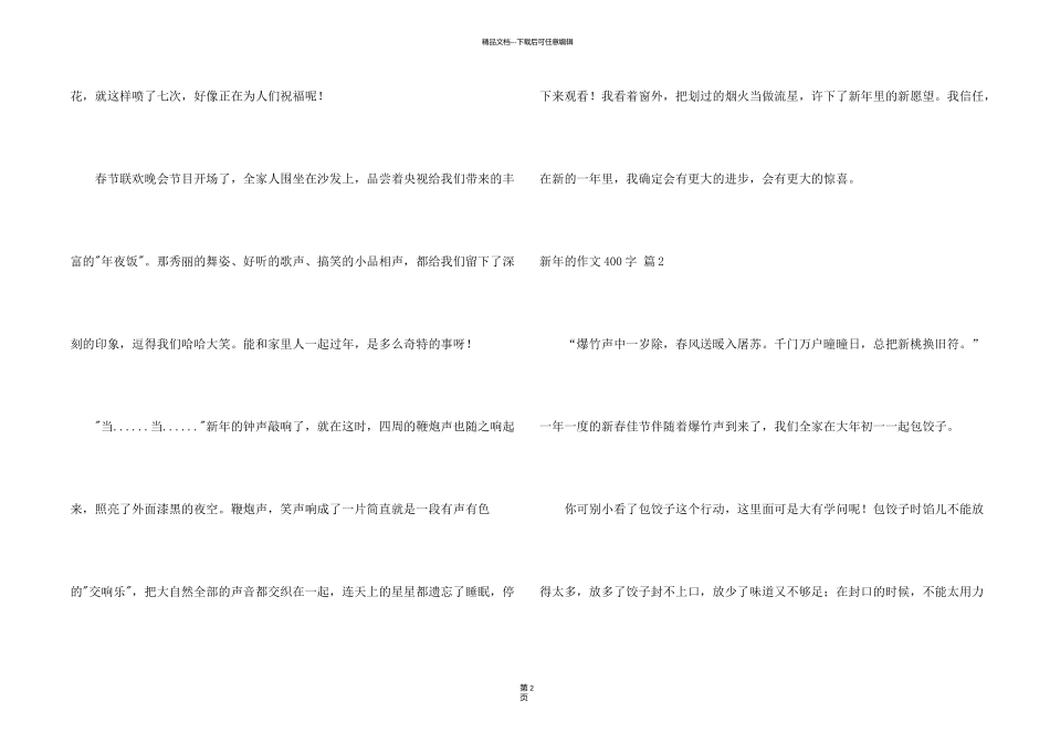 新年400字合集5篇_第2页