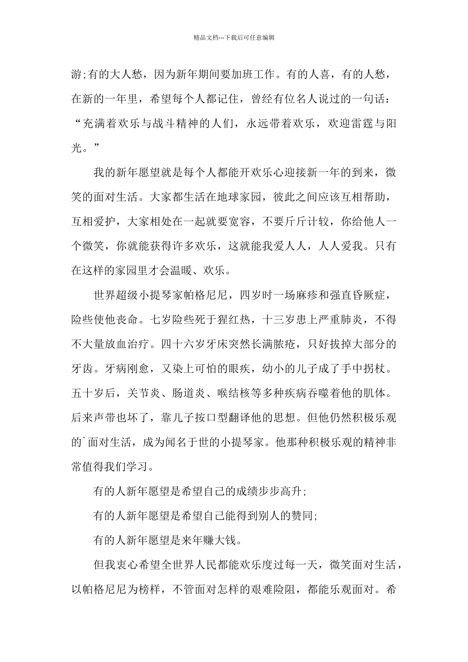 新年计划作文集锦四篇_第2页