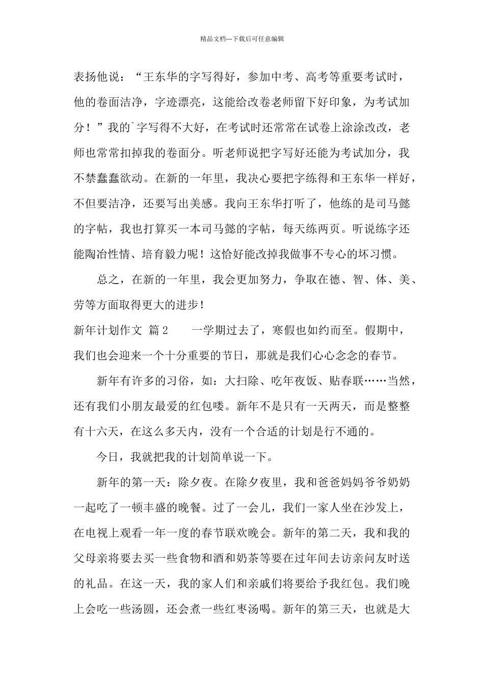 新年计划作文汇总4篇_第2页
