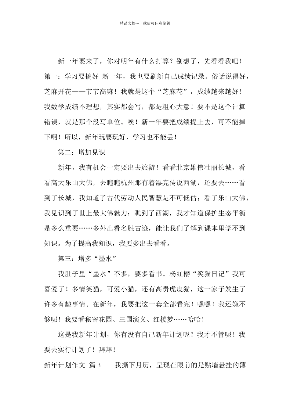 新年计划作文汇编七篇_第2页