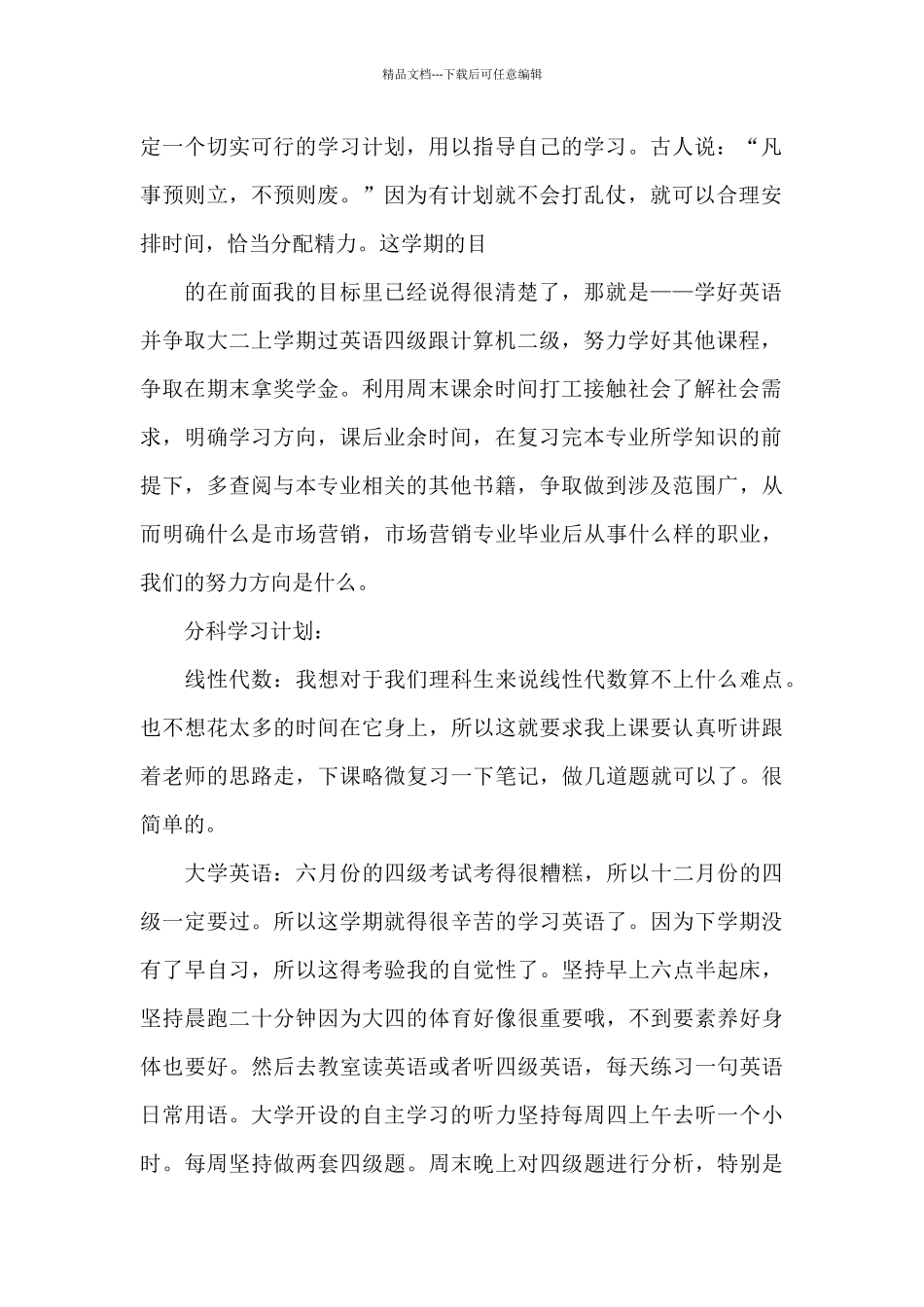 新年计划模板集锦6篇_第2页