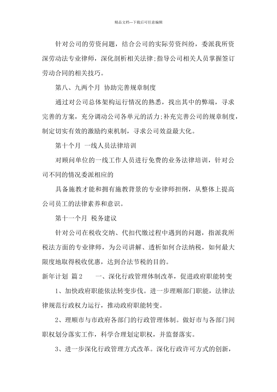 新年计划范文合集7篇_第2页