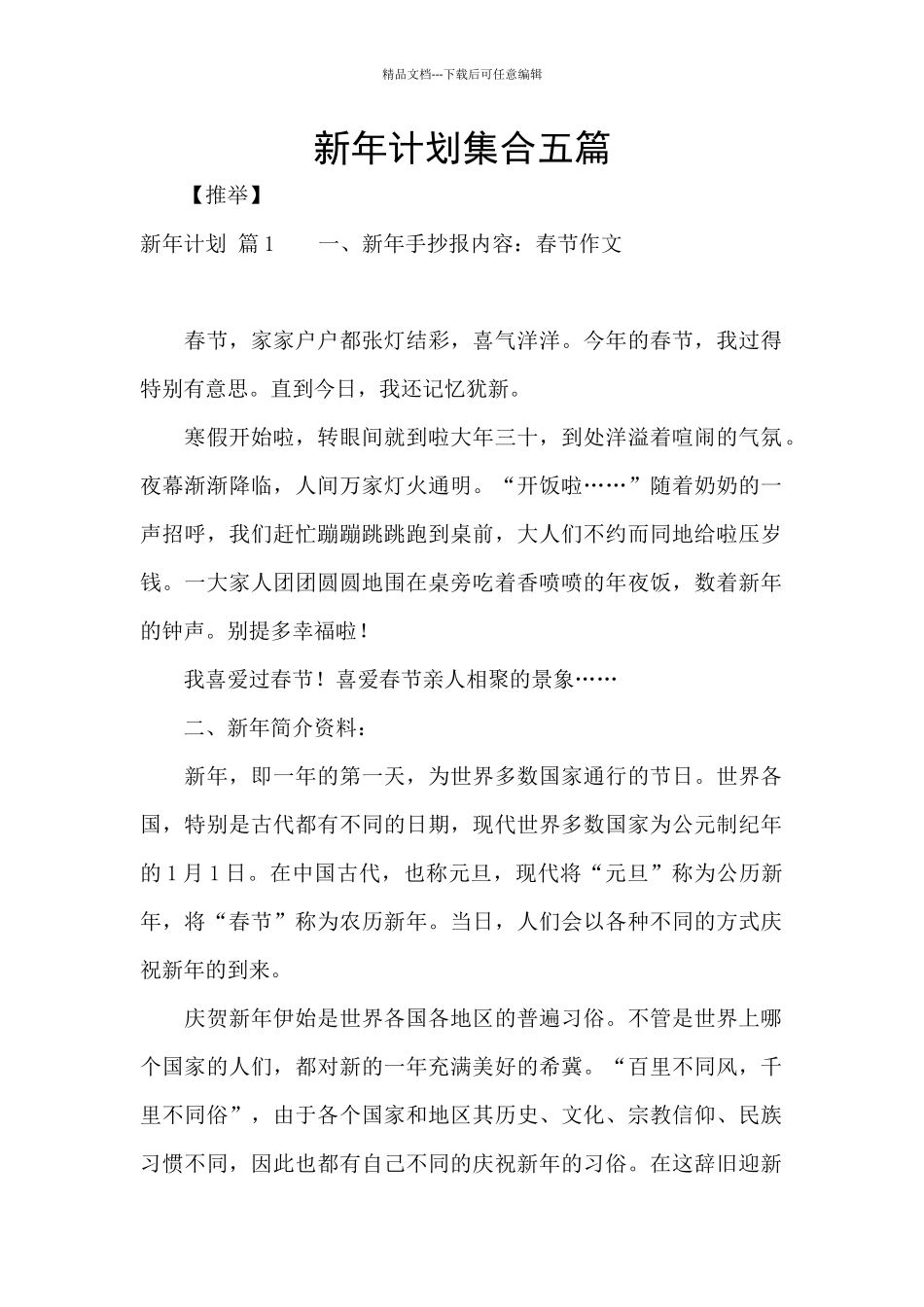 新年计划集合五篇_第1页