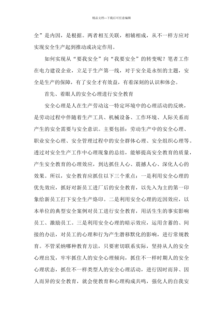 新时代安全生产重要论述精神总结报告_第3页