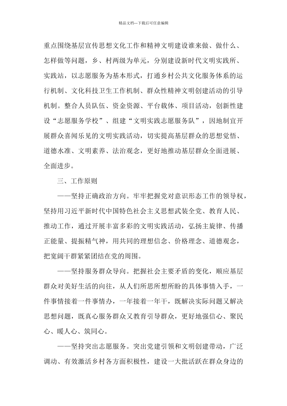 新时代文明实践志愿活动计划三篇_第2页