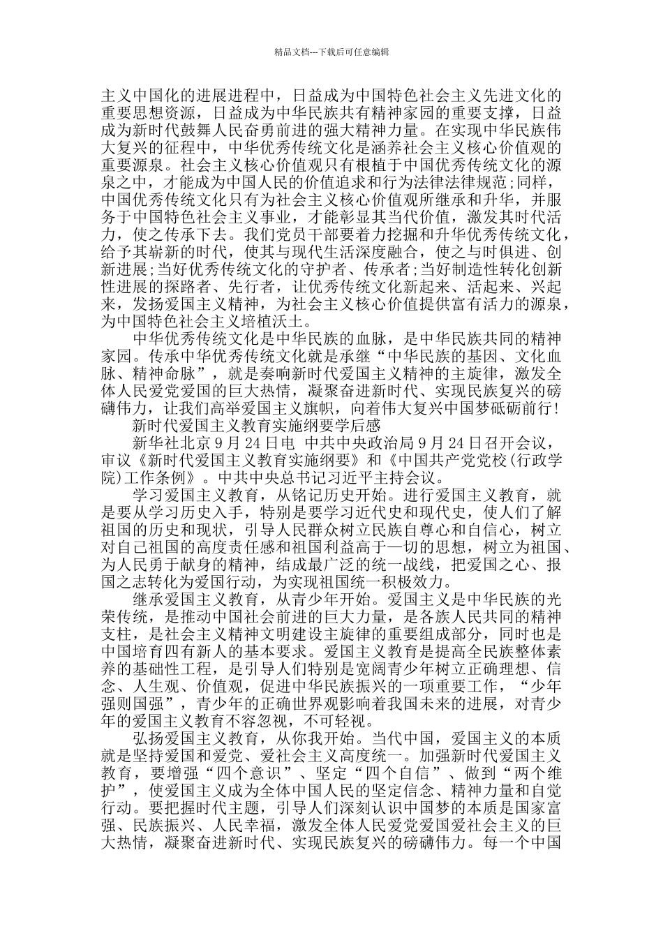 新时代爱国主义教育实施纲要党员学后感5篇_第2页