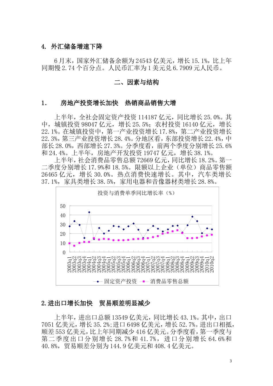 增长回落属正常债务风险需正视――2010年第2季度宏观经济分析_第3页