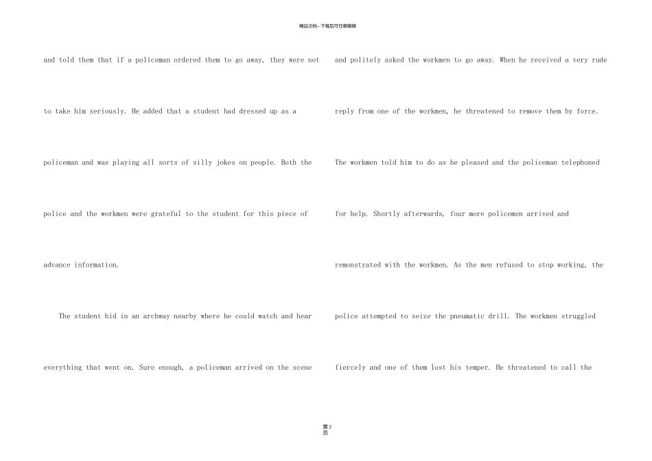 新概念英语第三册课文翻译Lesson40_第2页