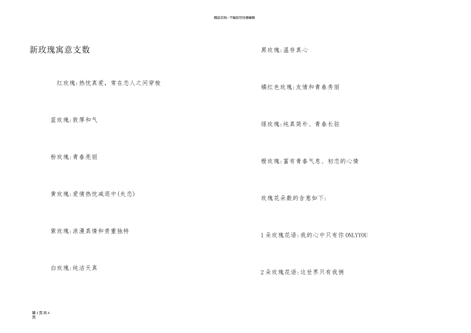 新玫瑰寓意支数_第1页