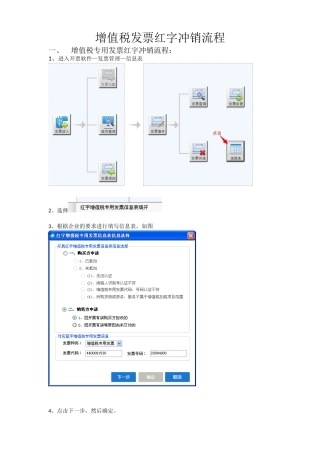 增值税发票红字冲销流程