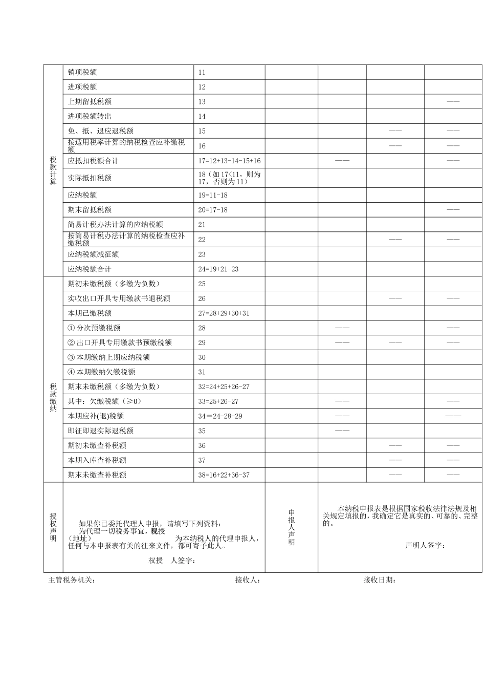 增值税纳税申报实训资料_第3页