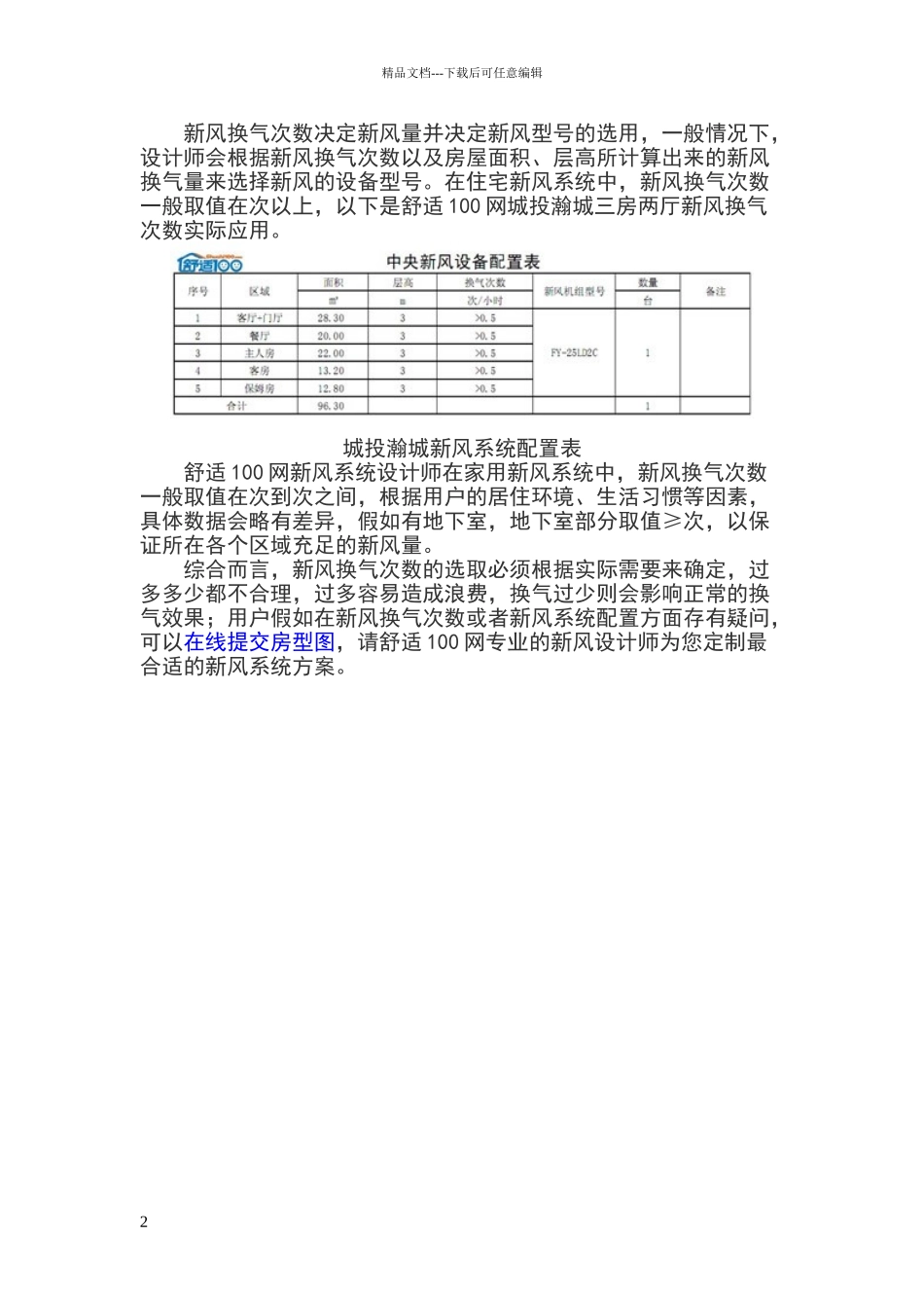 新风换气次数如何计算_第2页