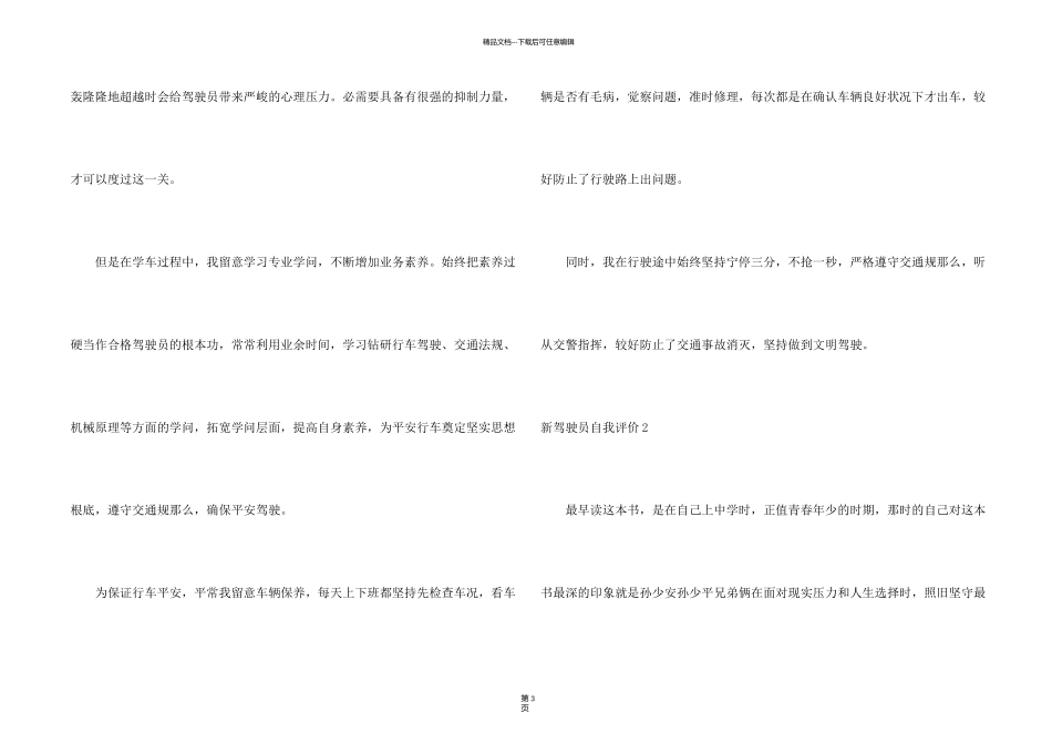 新驾驶员自我评价_第2页