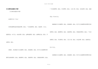 方太厨具加盟多少钱