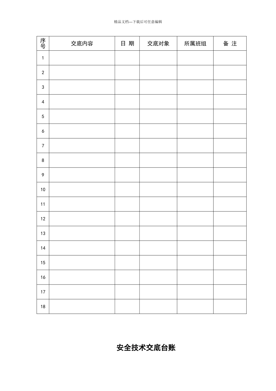 施工技术交底台账_第3页