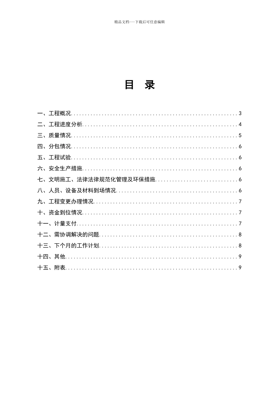 施工月报范本_第3页