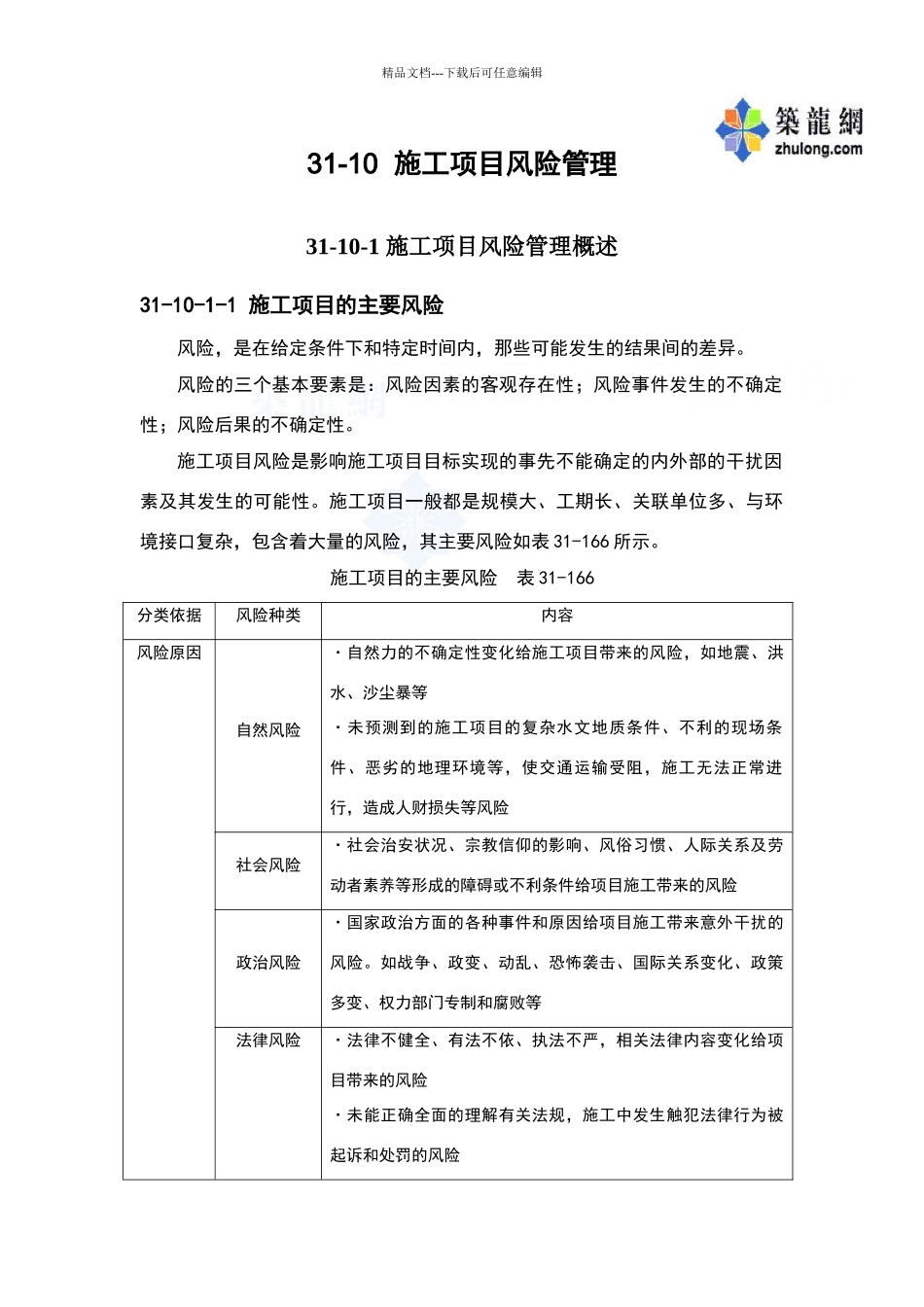 施工项目风险管理_第1页