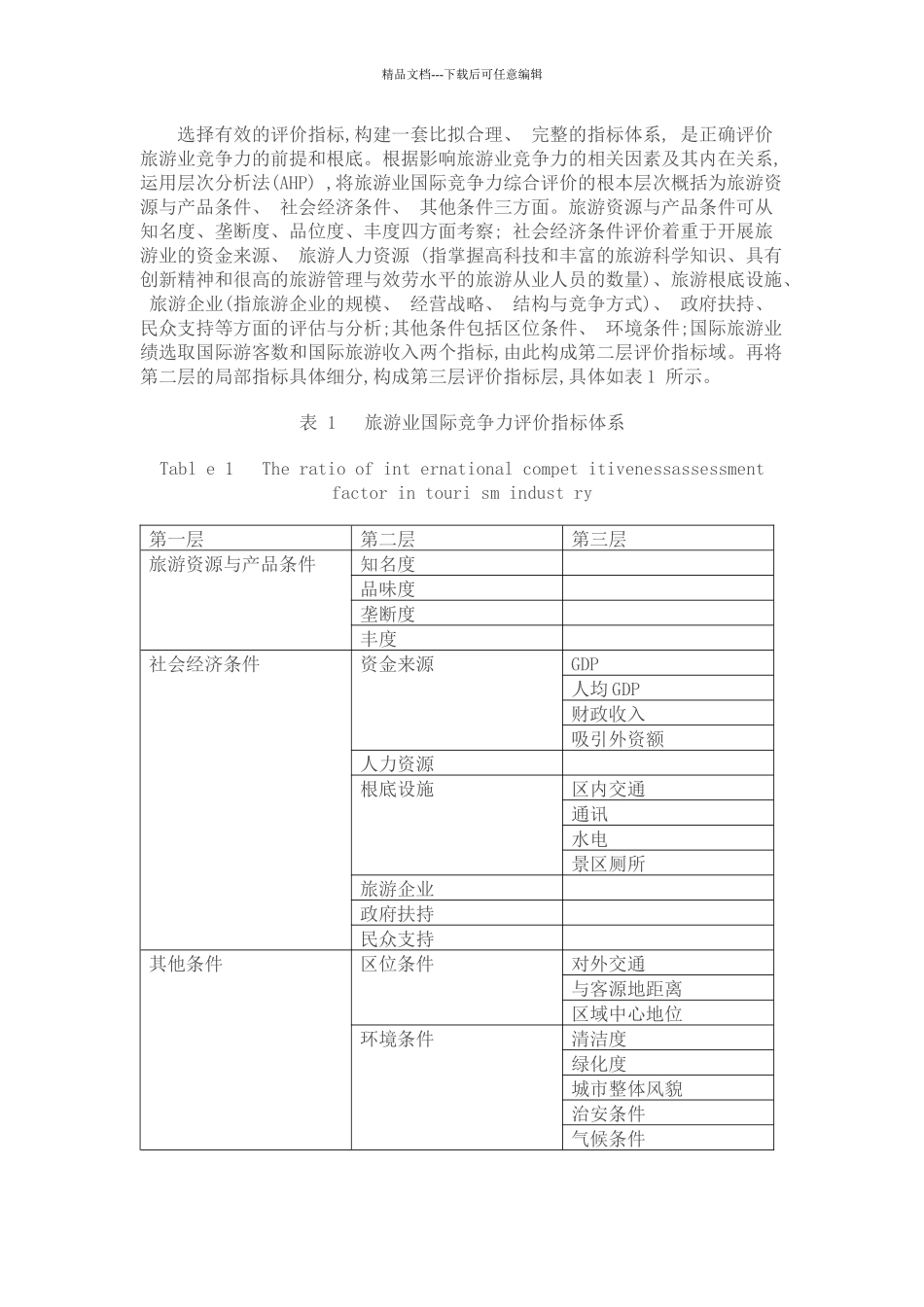 旅游产业评价方法与评价体系_第3页