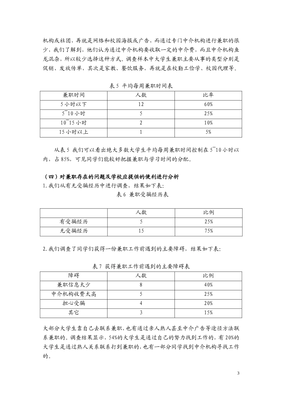 在校大学生兼职调查报告_第3页