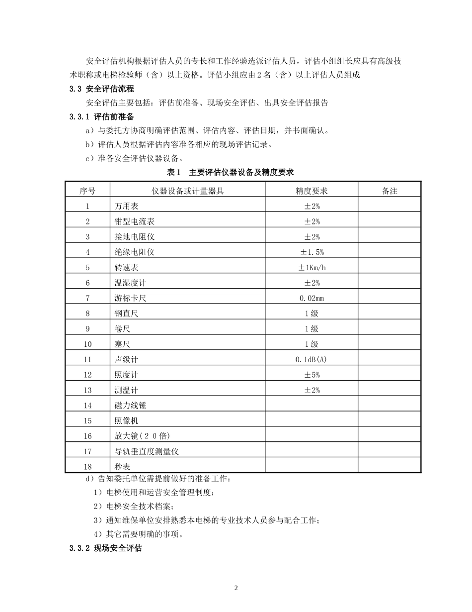 在用电梯安全评估细则_第2页