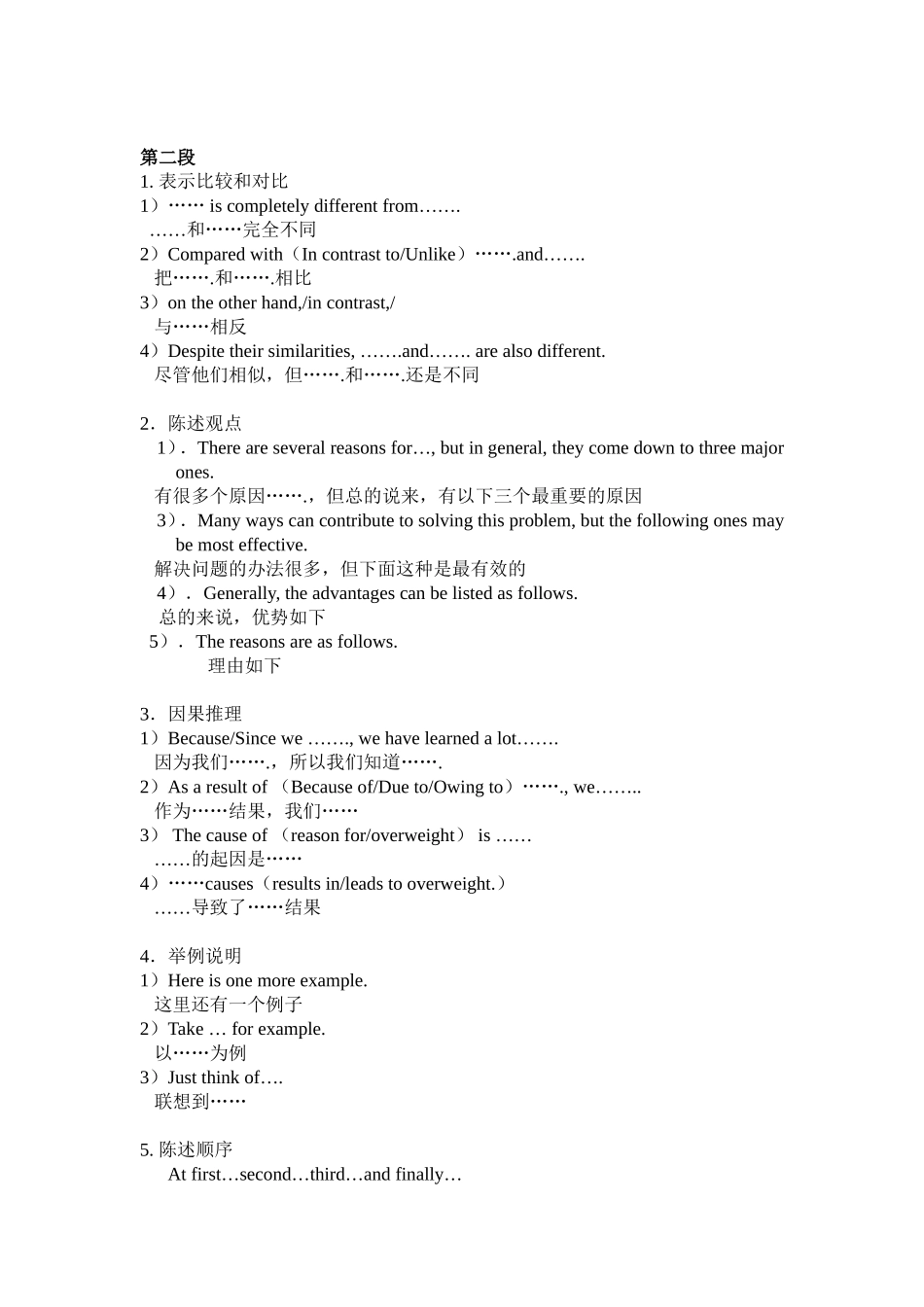 在职研究生英语统考作文必背写作模板_第3页