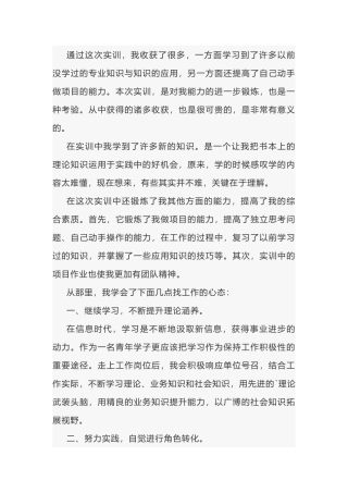 实训总结报告范文-1