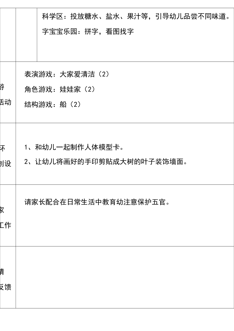 幼儿园小班春学期周计划_第3页