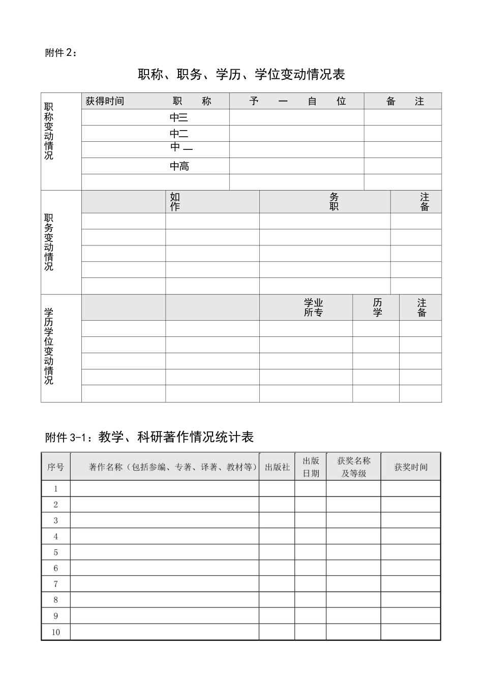 教师个人业务档案基本内容和的要求_第3页