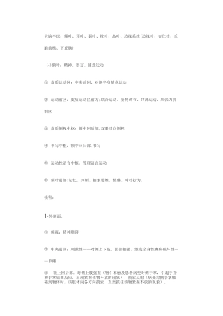 神经系统定位诊断