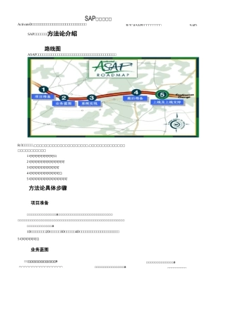 SAP实施方法论