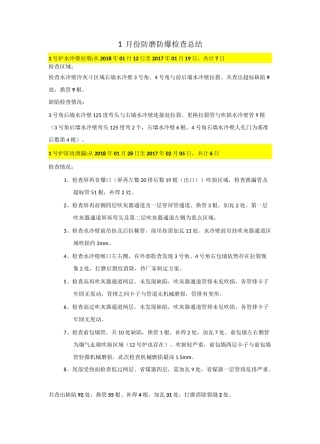 锅炉防磨防爆总结