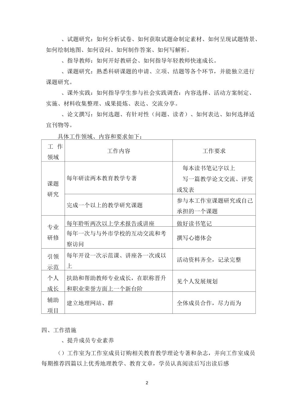 王怀福工作室三年发展规划_第2页