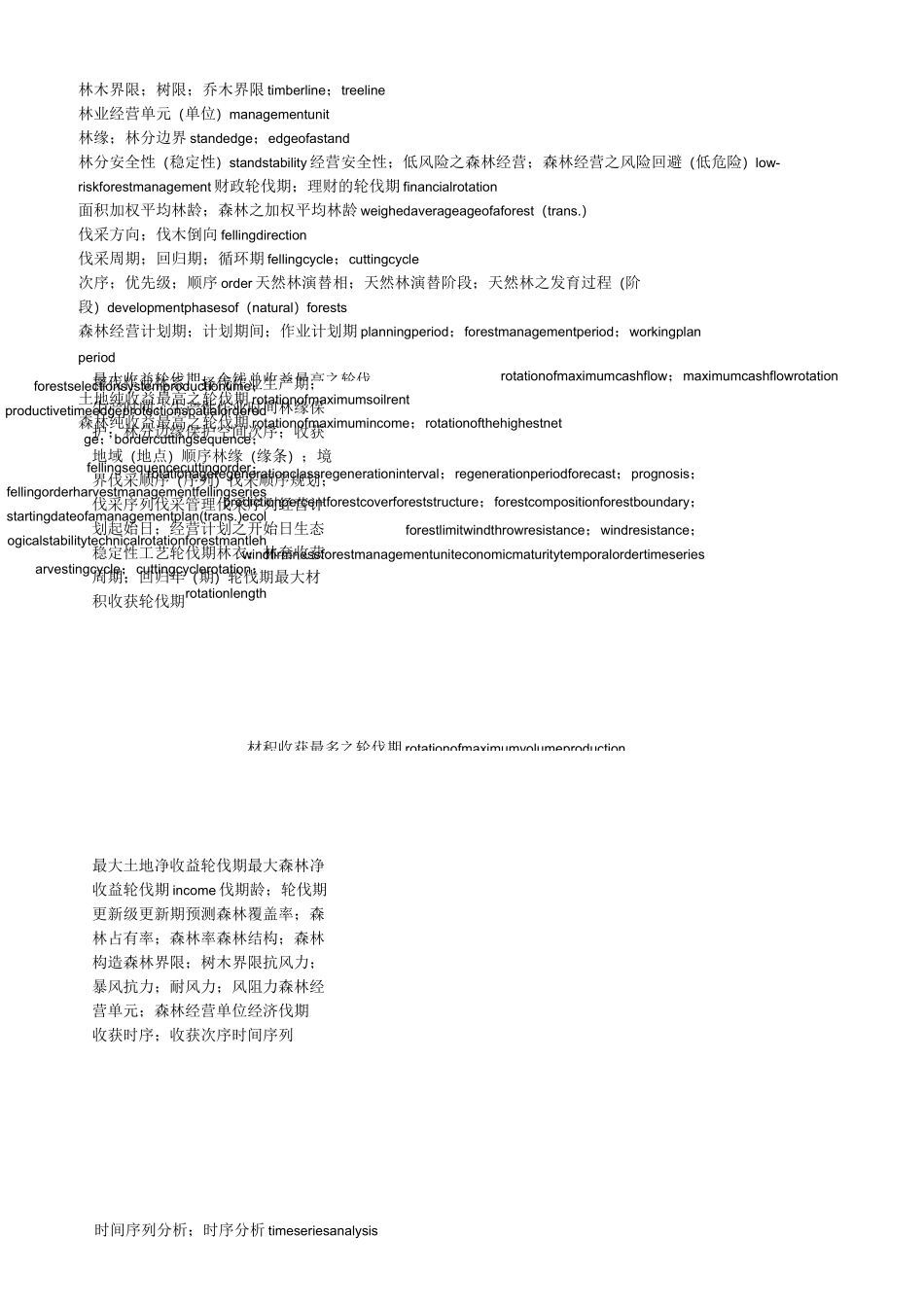 林业词汇中英文_第3页