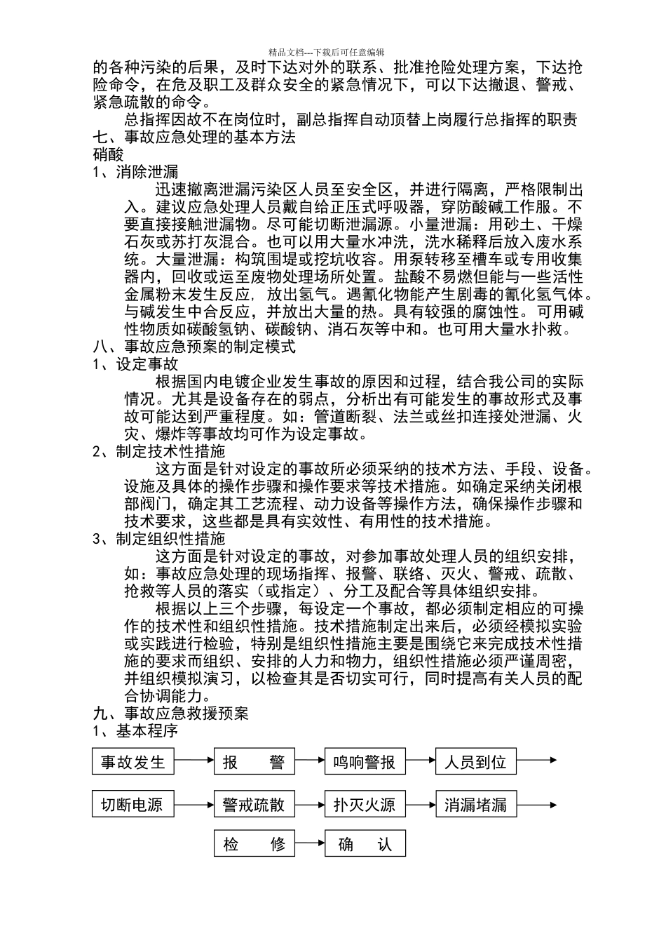易制爆化学品事故应急救援预案_第3页