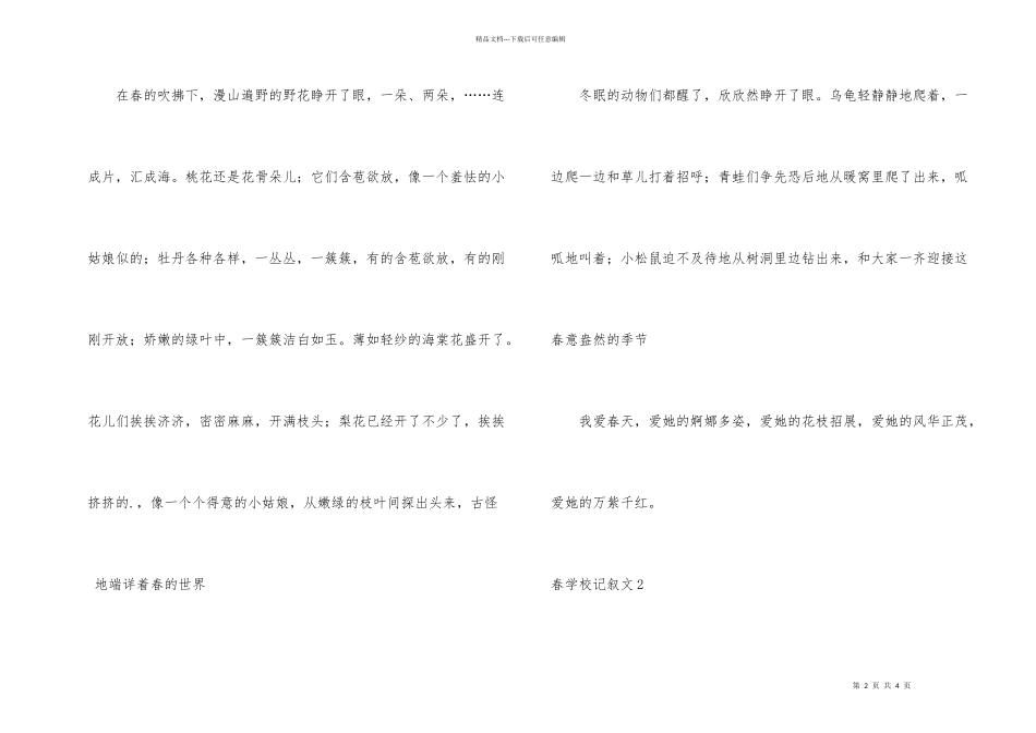 春小学记叙文_第2页