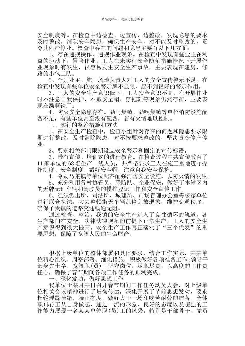 春节期间工作总结_第2页