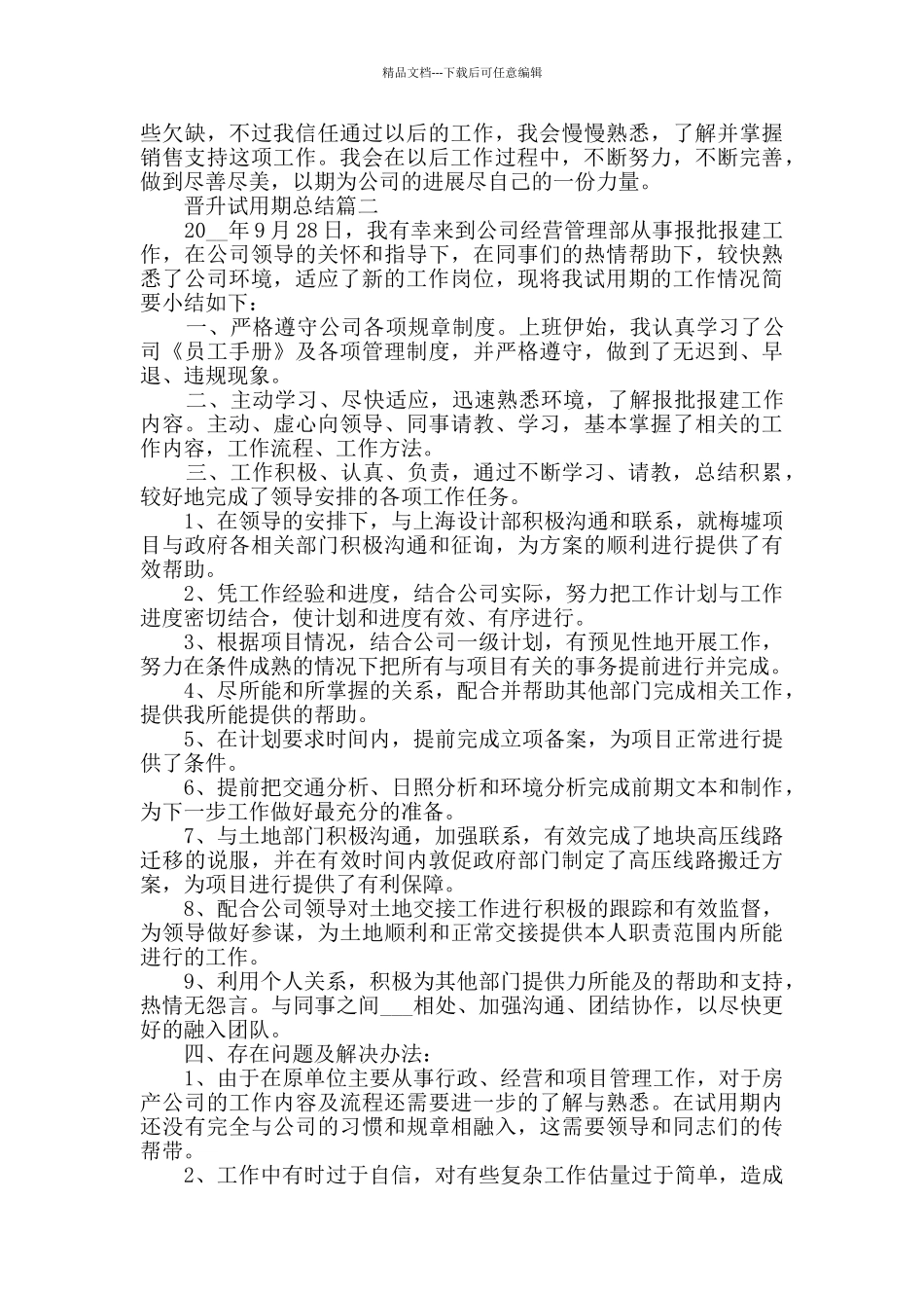 晋升试用期总结最新大全_第2页