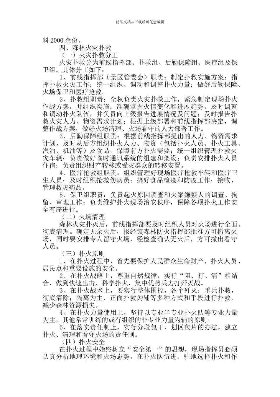 景区火灾应急预案范文_第3页