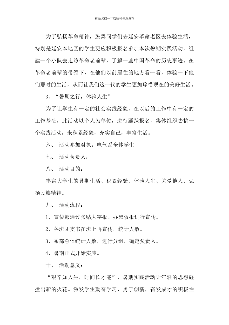 暑期实践活动策划方案_第2页