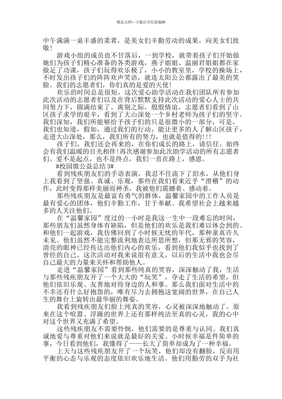 最新校园微公益总结五篇_第3页