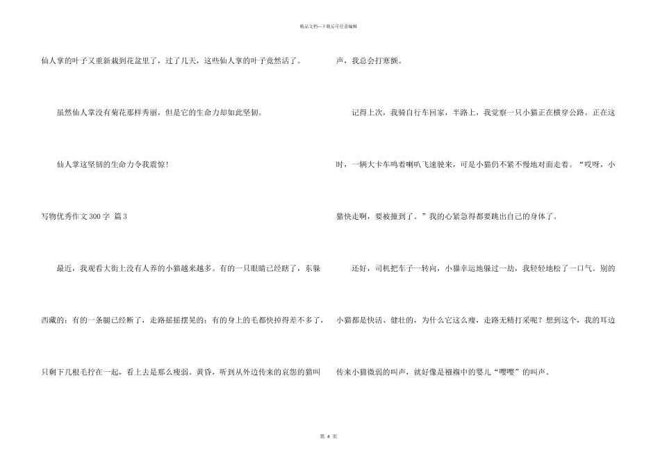 有关写物优秀300字3篇_第3页