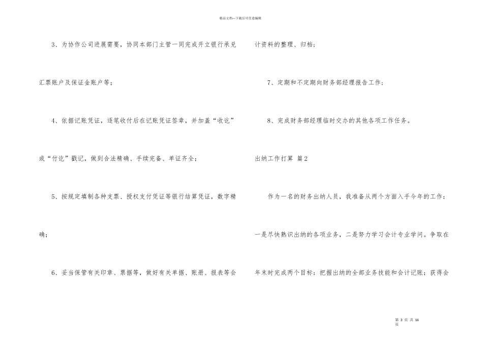 有关出纳工作计划集锦6篇_第3页