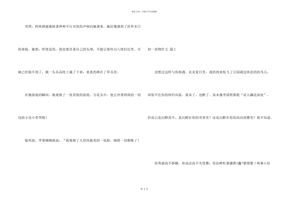 有关初一状物六篇_第3页